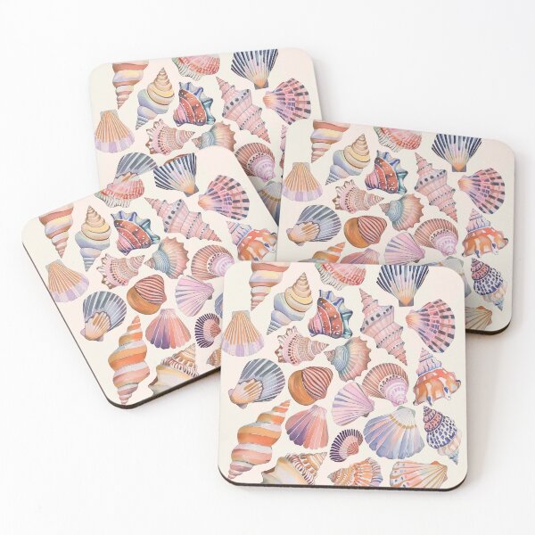 Item preview, Pink Sea Shells Dream designed and sold by Gourmet Neko Art | .