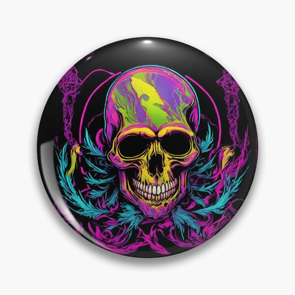 Item preview, Skeleton Death Neon Tattoo designed and sold by CyberArtistOne.