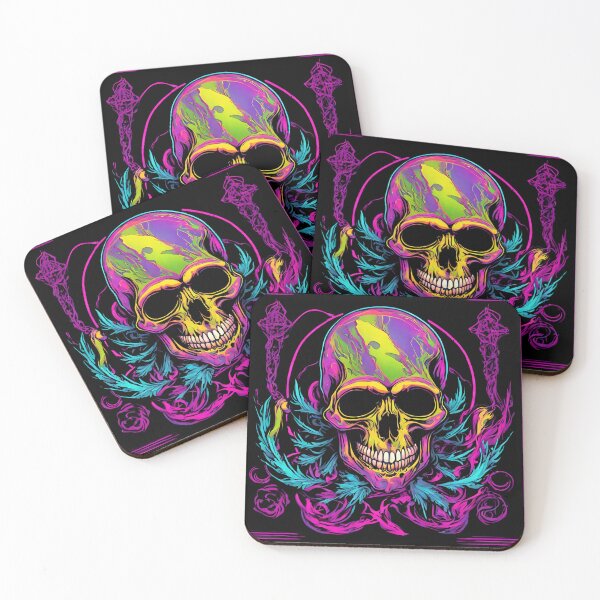 Item preview, Skeleton Death Neon Tattoo designed and sold by CyberArtistOne.