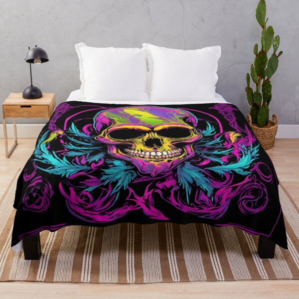 Item preview, Skeleton Death Neon Tattoo designed and sold by CyberArtistOne.