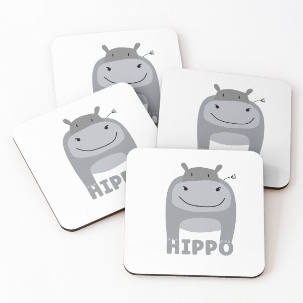 Item preview, Happy Hippo designed and sold by BlackOwlCreate.