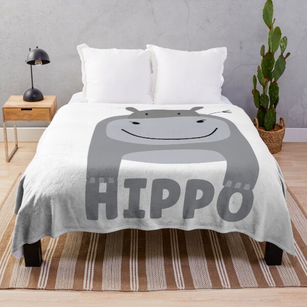 Item preview, Happy Hippo designed and sold by BlackOwlCreate.