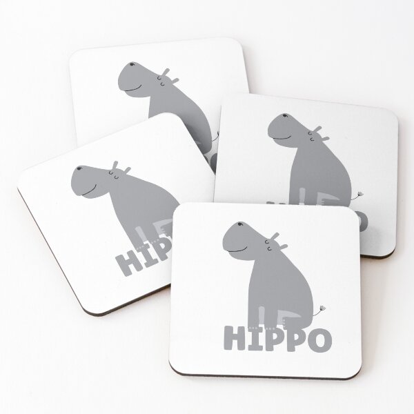 Item preview, Happy Hippo designed and sold by BlackOwlCreate.