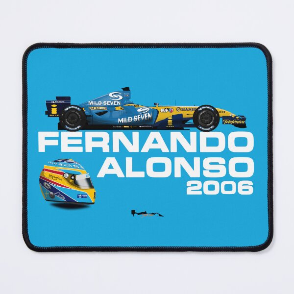Item preview, Fernando Alonso - 2006 F1 helmet Renault R26 designed and sold by JageOwen.