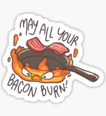 Calcifer "Möge dein Speck brennen!" Aufkleber Sticker