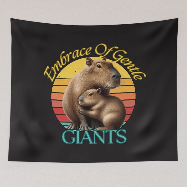 Item preview, Embrace Of Gentle Giants Loving Capybaras designed and sold by elynne9.