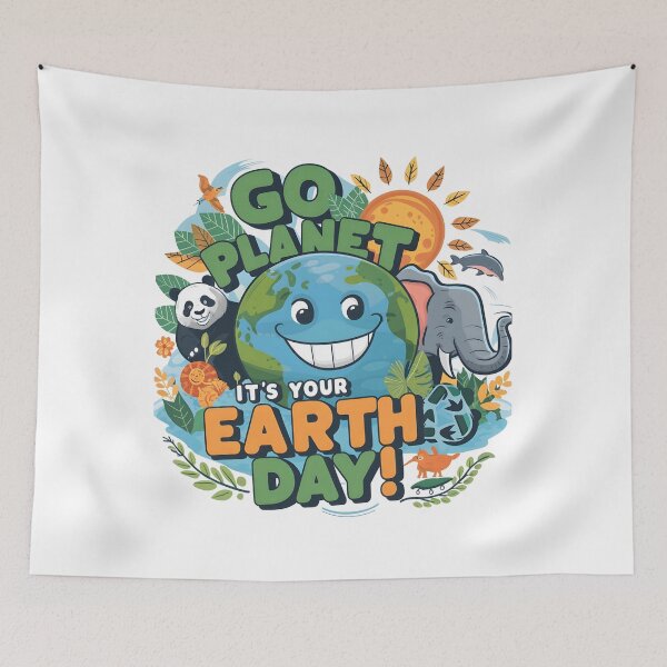 Item preview, Environmental Awareness, Go Planet It's Your Earth Day, Happy Earth Day designed and sold by JustCrafted.
