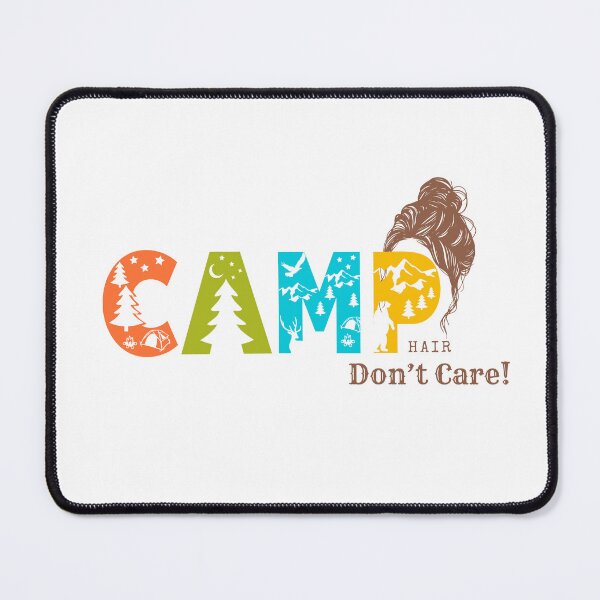 Item preview, Camp hair don't care, camping women designed and sold by Add2crt.