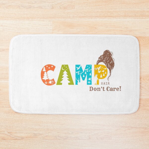 Item preview, Camp hair don't care, camping women designed and sold by Add2crt.
