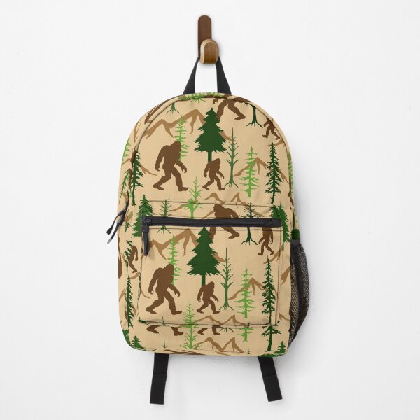 Item preview, Bigfoot Hiding in Forest Trees Pattern designed and sold by HotHibiscus.
