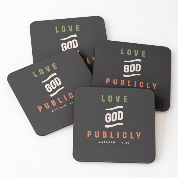Item preview, Love God Publicly Matthew 10:33 Christian Quote designed and sold by cidolopez.