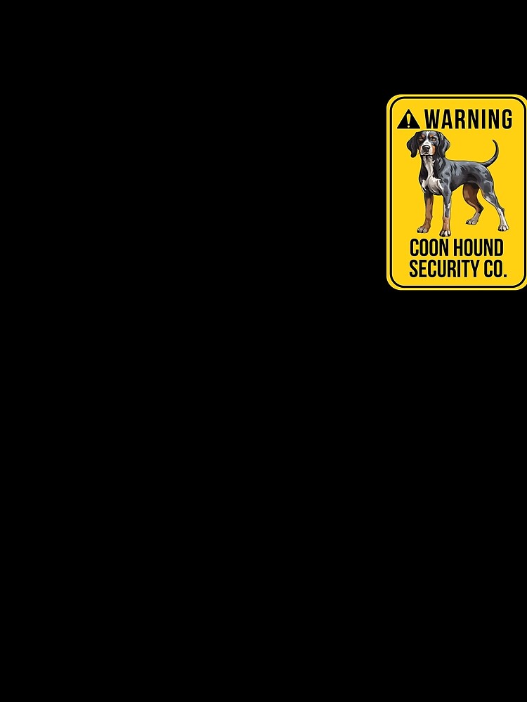 Thumbnail 3 von 3, Tuch, Warning Coon Hound Security Co Hunting Dog Coon Hunting Gear designt und verkauft von DynamicDesign.