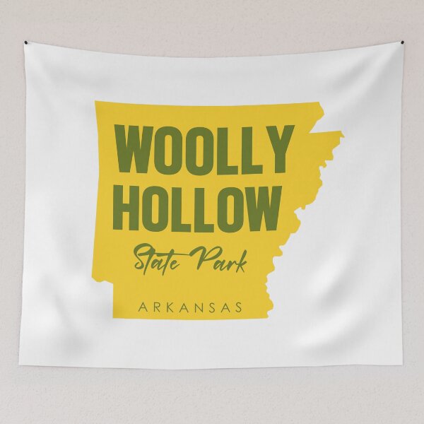 Item preview, Woolly Hollow State Park Arkansas Map designed and sold by bivenart.
