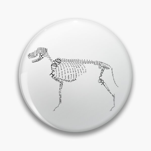 Item preview, Typographic Dog Skeleton designed and sold by Natasha Mansfield.