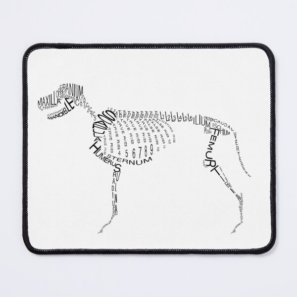 Item preview, Typographic Dog Skeleton designed and sold by Natasha Mansfield.