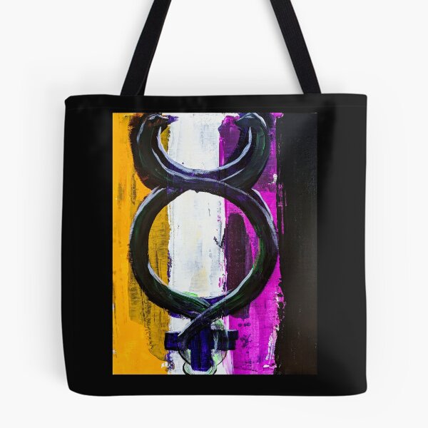 Item preview, Nonbinary Mercury Symbol and Flag designed and sold by echomultiverse.