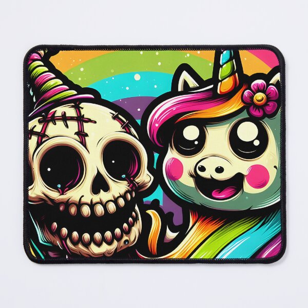 Item preview, Skeleton and zombie unicorn  designed and sold by Animalpetslover.