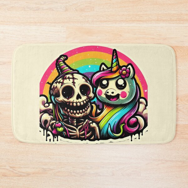 Item preview, Skeleton and zombie unicorn  designed and sold by Animalpetslover.