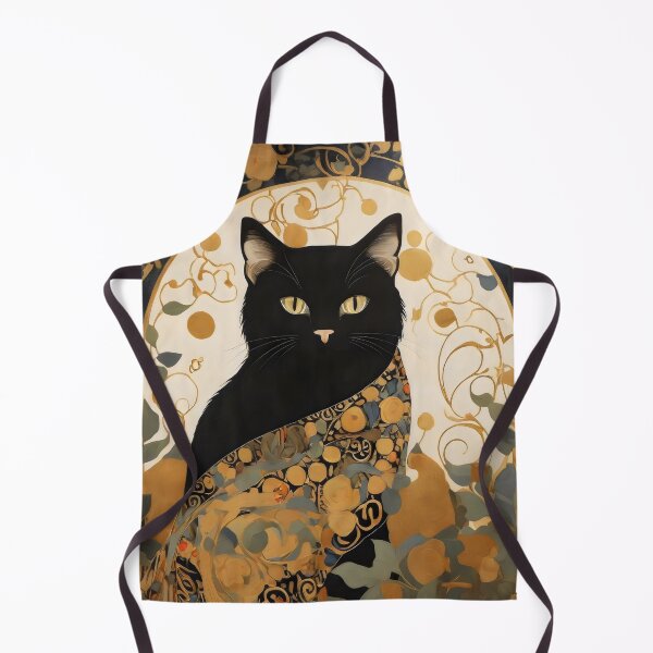 Item preview, Gato Negro inspirado en Gustav Klimt designed and sold by bloomandbark.