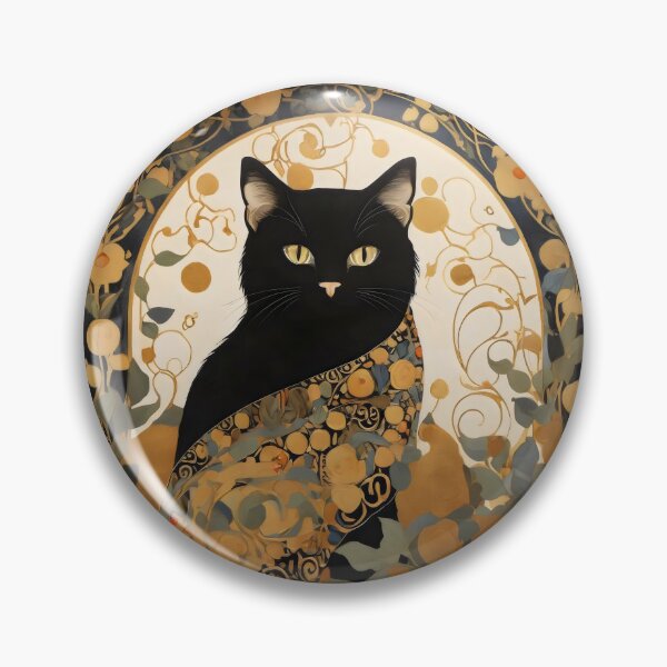 Item preview, Black Cat inspired by Gustav Klimt designed and sold by bloomandbark.