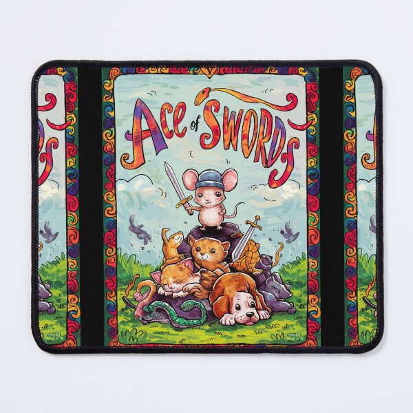 Item preview, Tarot Card - Ace of Swords. mouse theme, mouse lover, cute mouse designed and sold by ZodiacWonders.