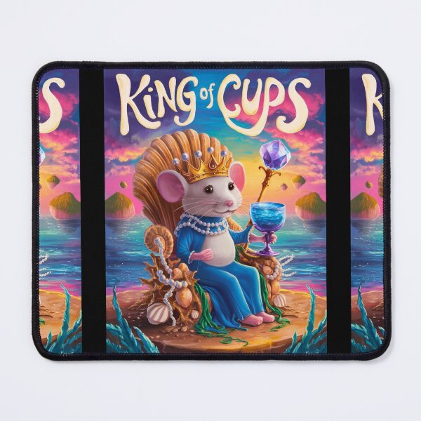 Item preview, Tarot Card - King of Cups. mouse theme, mouse lover, cute mouse designed and sold by ZodiacWonders.