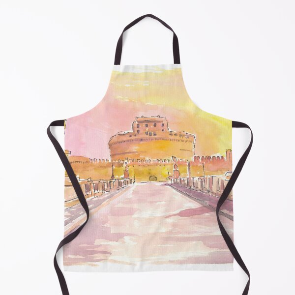 Item preview, Castel Sant'Angelo with Aelian Bridge and Sunrise over Rome designed and sold by artshop77.