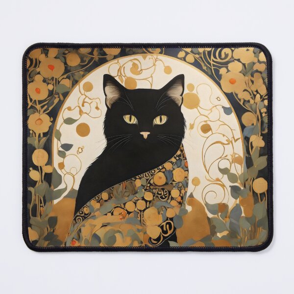 Item preview, Black Cat inspired by Gustav Klimt designed and sold by bloomandbark.
