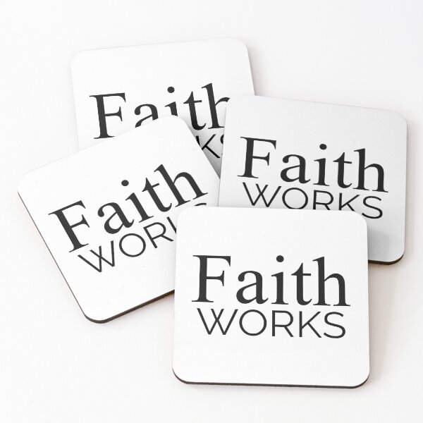 Item preview, Faith Works bible verse | James 2 24 designed and sold by Faith at Work.