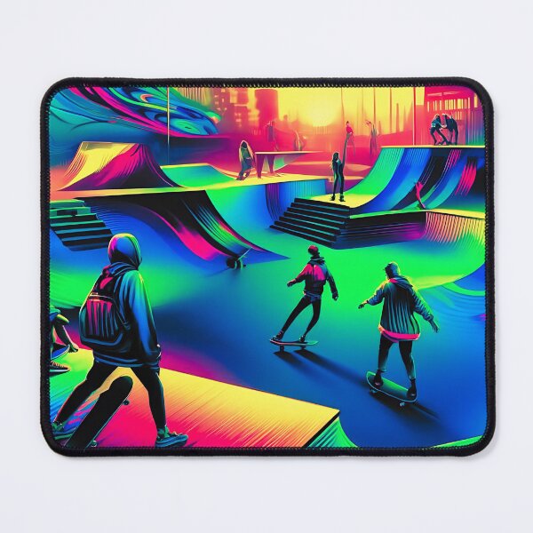 Item preview, Cyberpunk Skatepark Neon uv reactive Nights designed and sold by Taans-Creation.