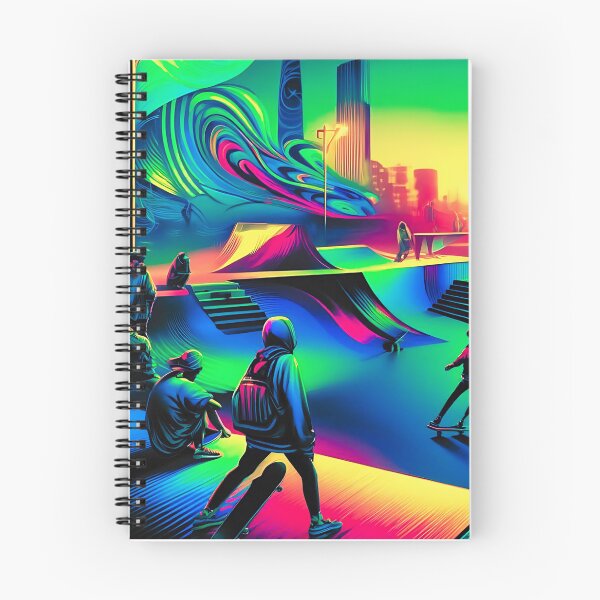 Item preview, Cyberpunk Skatepark Neon uv reactive Nights designed and sold by Taans-Creation.