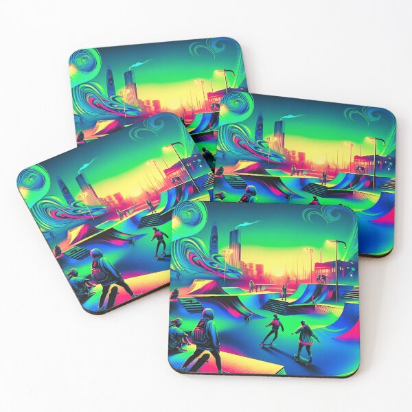 Item preview, Cyberpunk Skatepark Neon uv reactive Nights designed and sold by Taans-Creation.