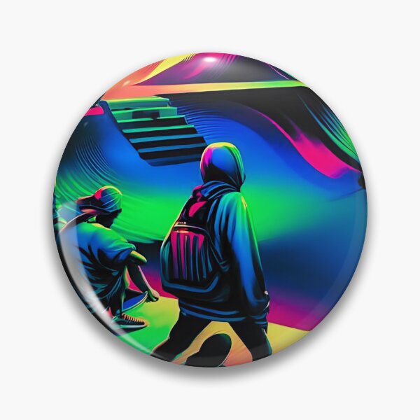 Item preview, Cyberpunk Skatepark Neon uv reactive Nights designed and sold by Taans-Creation.