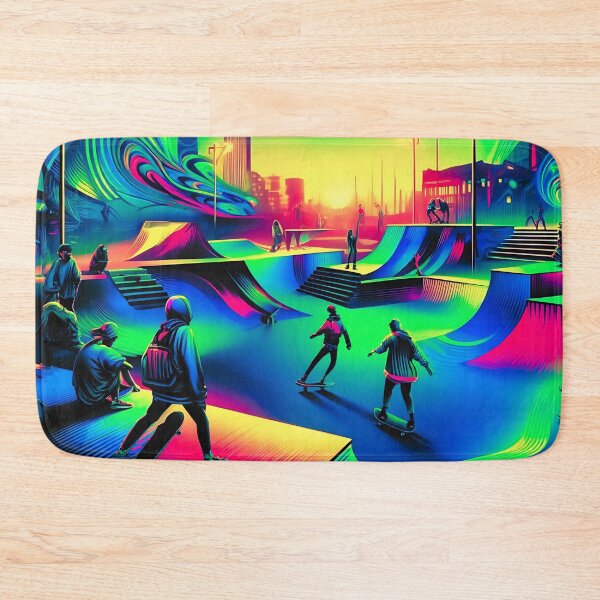 Item preview, Cyberpunk Skatepark Neon uv reactive Nights designed and sold by Taans-Creation.
