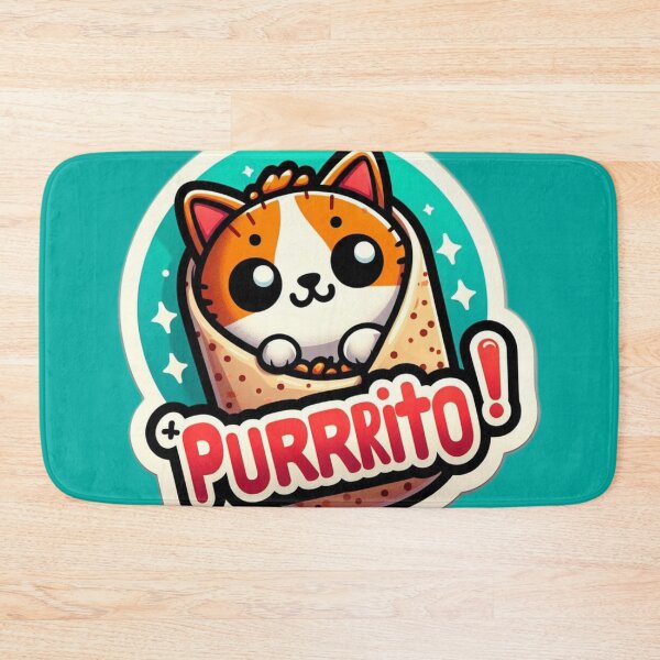 Item preview, Super Cute, Adorable, Irresistible Burrito Purrito Cat | Mexican Food Mexico Cancun Tijuana designed and sold by SimpleCosyLifee.