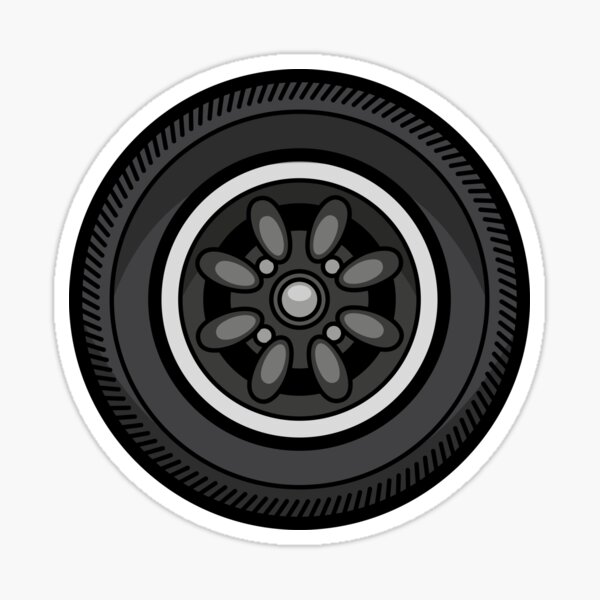 Classic Car Wheel Sticker