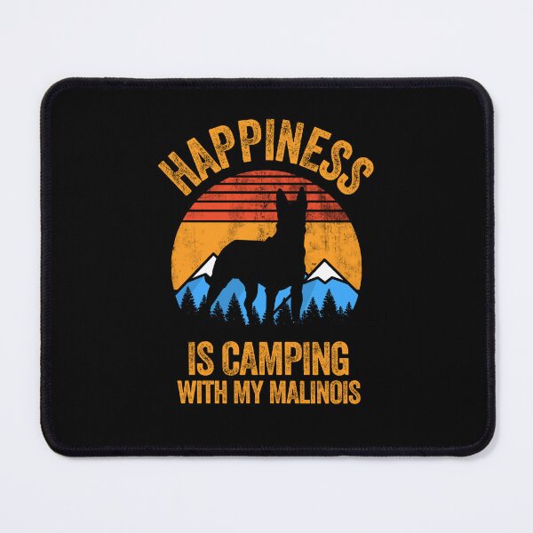 Item preview, Vintage Happiness Is Camping With My Belgian Malinois designed and sold by Guarddogdrive.