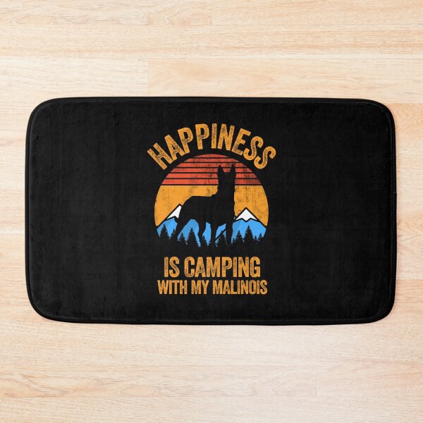 Item preview, Vintage Happiness Is Camping With My Belgian Malinois designed and sold by Guarddogdrive.