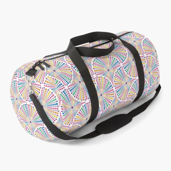 Item preview, Maximalist Rainbow Sea Urchin Dot Mandala Art Deco Fans designed and sold by Triplicate Limited.