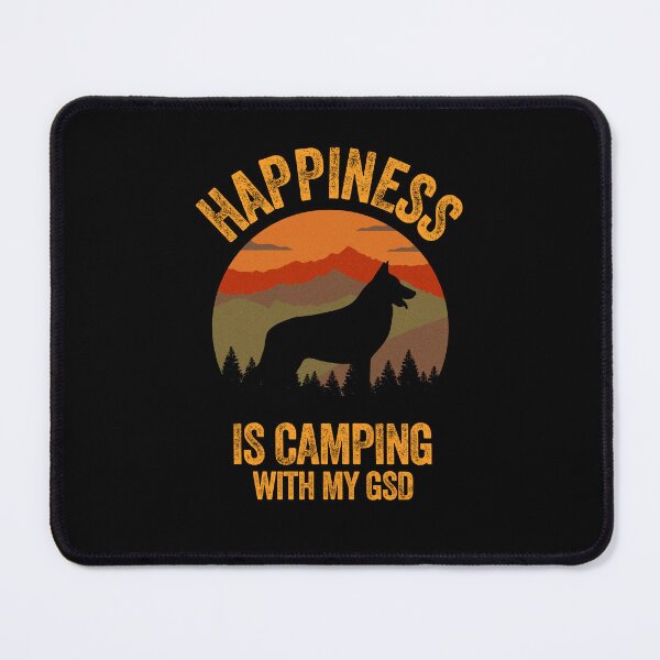 Item preview, Vintage Country Happiness Is Camping With My GSD designed and sold by Guarddogdrive.