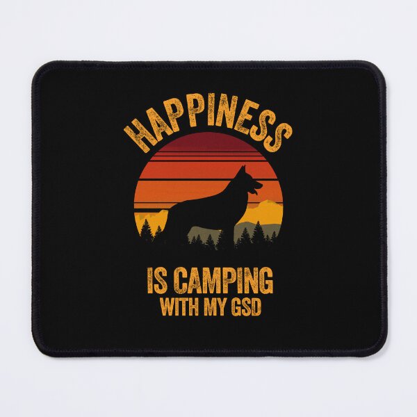 Item preview, Vintage Country Happiness Is Camping With My GSD designed and sold by Guarddogdrive.