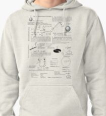 Rotational, displacement, rate, change, angle, time, torque, force, lever arm, perpendicular Pullover Hoodie