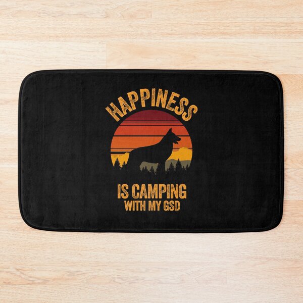 Item preview, Vintage Country Happiness Is Camping With My GSD designed and sold by Guarddogdrive.