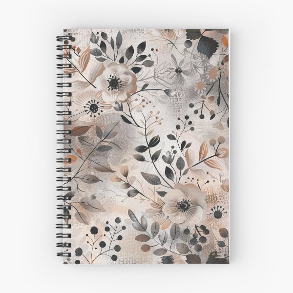 Item preview, Delicate black and white flowers pattern designed and sold by Vkinsify.