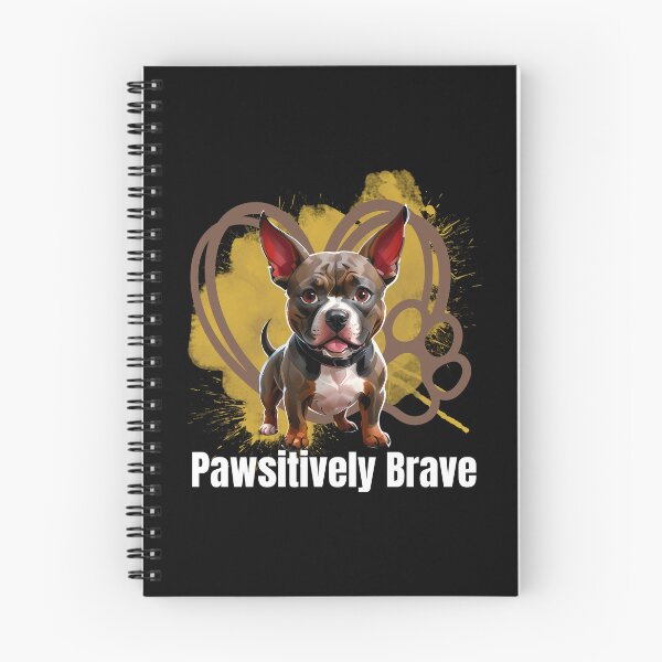 Item preview, Pawsitively Brave: A Stunning Pit Bull Illustration designed and sold by ArchVibe.