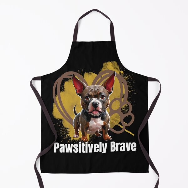 Item preview, Pawsitively Brave: A Stunning Pit Bull Illustration designed and sold by ArchVibe.