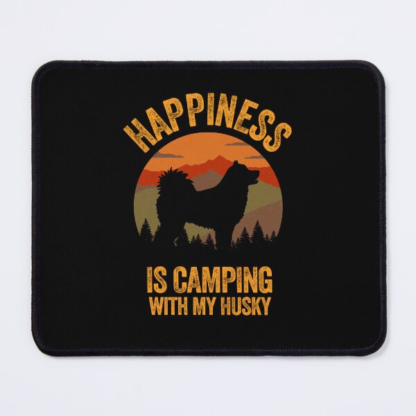 Item preview, Vintage Country Happiness Is Camping With My Husky designed and sold by Guarddogdrive.