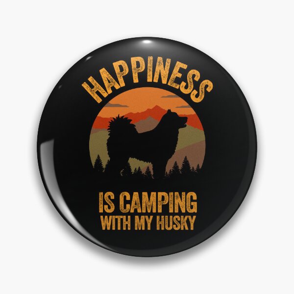 Item preview, Vintage Country Happiness Is Camping With My Husky designed and sold by Guarddogdrive.