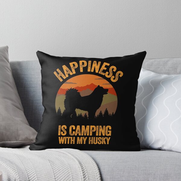 Item preview, Vintage Country Happiness Is Camping With My Husky designed and sold by Guarddogdrive.
