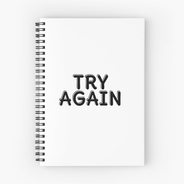 Item preview, Try again - short motivational phrases designed and sold by Inspirationmotivation.